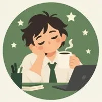 读者夜班打工人的头像插画