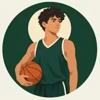 读者场边替补的头像插画